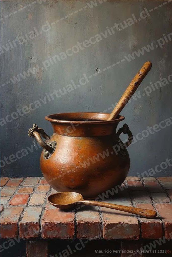 21.- Olla de cobre